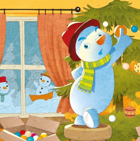 Bajeczki z morałem Bałwanek Śnieguś książeczka dla dzieci twarda oprawa