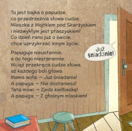 Bajeczki z morałem Papuga Wojtka książeczka dla dzieci 3+ twarda oprawa