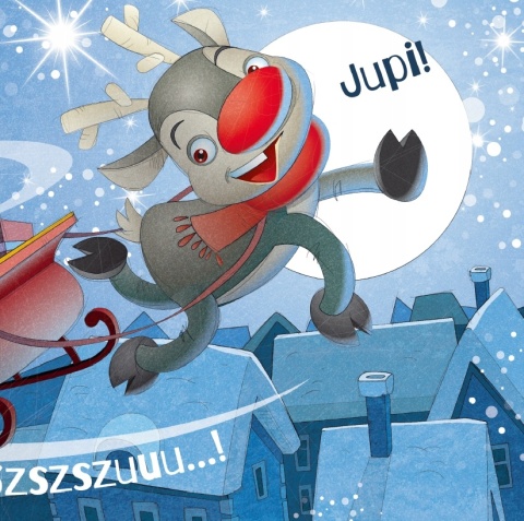 Bajeczki z morałem Przekorny renifer książeczka dla dzieci twarda oprawa