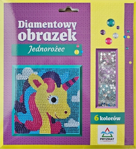 Diamentowy obrazek Jednorożec kreatywna mozaika diamentowa dla dzieci 4+