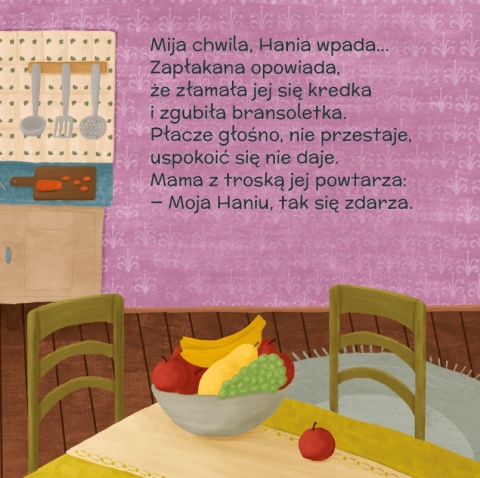 Dzieciaki kłopociaki Hanusia płaczusia książeczka dla dzieci twarda oprawa