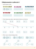 Elementarz matematyka dla dzieci 6+ nauka liczenia Książeczka edukacyjna
