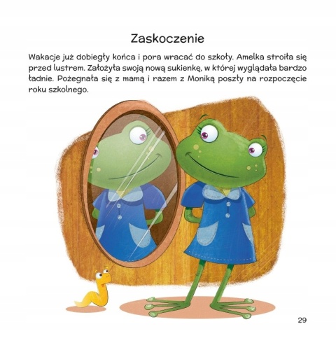 Emocje i rozterki żabki Amelki książka o emocjach dla dzieci twarda oprawa