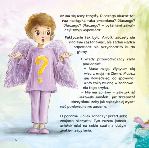 Florianek i aniołki książeczka o emocjach dla dzieci 3+ twarda oprawa