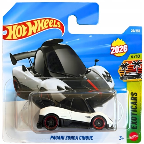Hot Wheels Pagani Zonda Cinque 26/250 Exotic Cars 4/10 model 1:64 autko