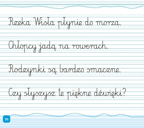 Kaligrafia dla dzieci 6+ ćwiczenia grafomotoryczne nauka pisania