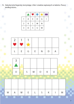Kodowanie dla dzieci 4+ Kody kratki i kolory cz.1 Ksiązeczka edukacyjna