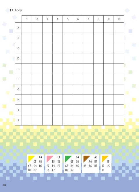 Kodowanie dla dzieci 4+ Kody kratki i kolory cz.1 Ksiązeczka edukacyjna