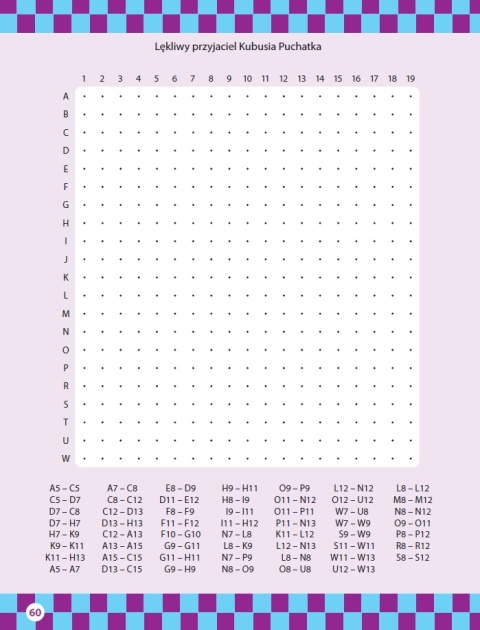 Kodowanie kropki i piksele cz. 3 zadania logiczne książeczka edukacyjna 6+