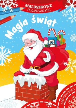 Kolorowanka Magiczne święta dla maluchów Malowanka na prezent dla dzieci