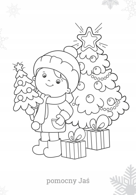 Kolorowanka Magiczne święta dla maluchów Malowanka na prezent dla dzieci