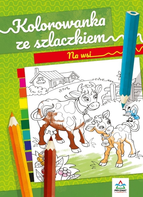 Kolorowanka edukacyjna Malowanka Na Wsi Książeczka edukacyjna Szlaczki
