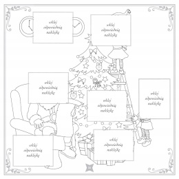 Kolorowanka z kredką Boże Narodzenie 40 naklejek kredka malowanka na święta
