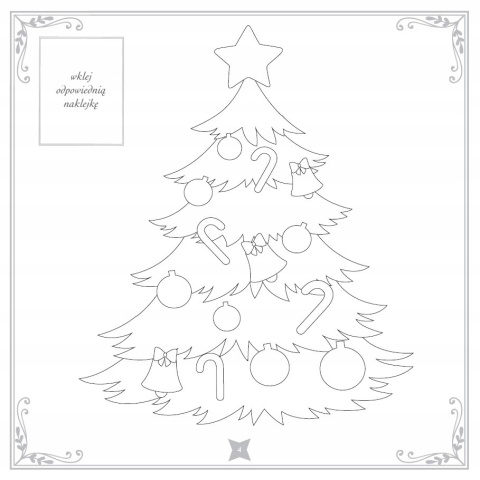 Kolorowanka z kredką Boże Narodzenie 40 naklejek kredka malowanka na święta
