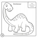 Kolorowanka z kredką Dinozaury 24 naklejki kredka 11 kolorów Malowanka