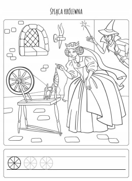 Kolorowanka ze szlaczkiem Księżniczki książeczka edukacyjna malowanka