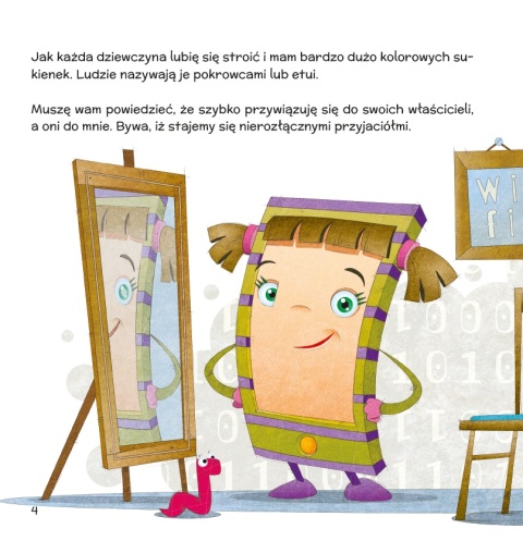 Komórka Kasia i jej cyfrowa rodzinka edukacyjna książeczka dla dzieci 5+