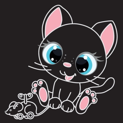 Kreatywna wydrapywanka Kotki książeczka z rysikiem dla dzieci 3+