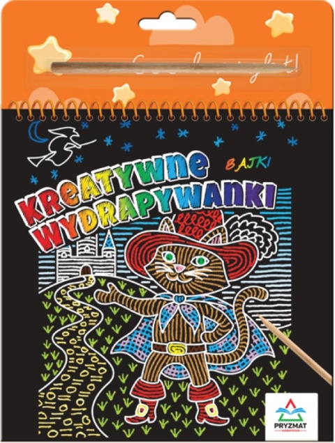 Kreatywne wydrapywanki Bajki 3+ książeczka z rysikiem dla dzieci zdrapka