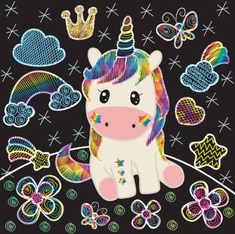 Kreatywne wydrapywanki dla dziewczynek 3+ książeczka z rysikiem dla dzieci