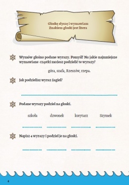 Książeczka do nauki gramatyki dla dzieci 7+ Pirackie zmagania Ortografia