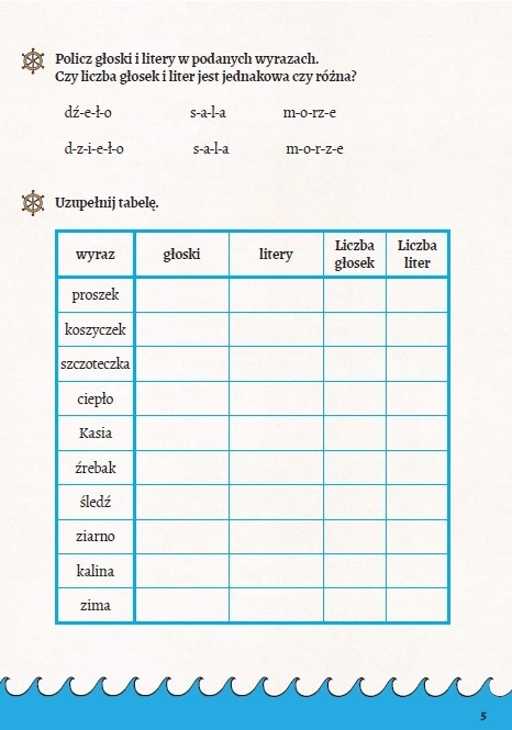 Książeczka do nauki gramatyki dla dzieci 7+ Pirackie zmagania Ortografia