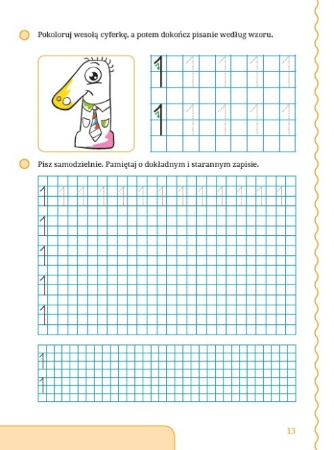 Książeczka do nauki liczenia dla dzieci 6+ Wesołe cyferki Matematyka
