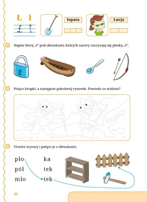 Książeczka do nauki pisania dla dzieci 6+ Wesołe literki ćwiczenia zadania