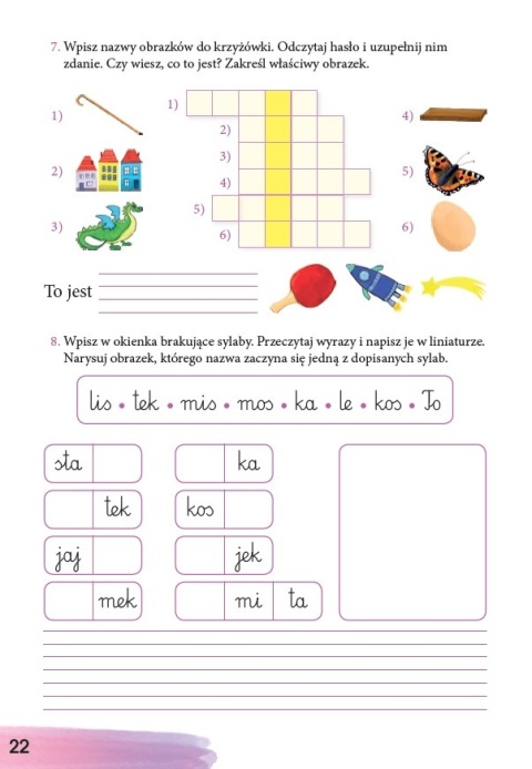 Książeczka do nauki pisania dla dzieci 7+ Pisz razem z nami cz. 1 1 klasa
