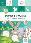 Książeczka edukacyjna dla dzieci 4+ Zabawy z królikiem cz. 1 Zadania