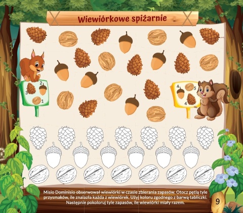 Książeczka edukacyjna dla dzieci 5-7 lat Ciekawska ekipa zajączka Filipa