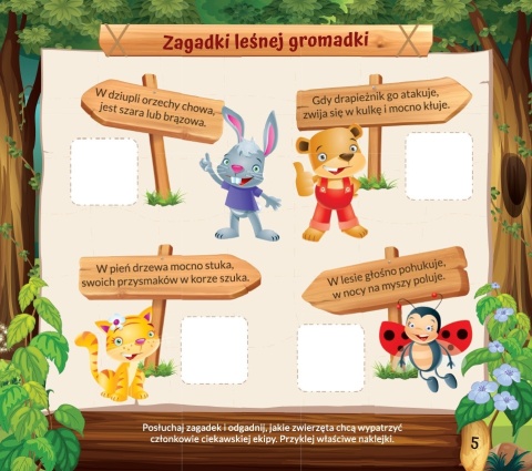 Książeczka edukacyjna dla dzieci 5-7 lat Ciekawska ekipa zajączka Filipa