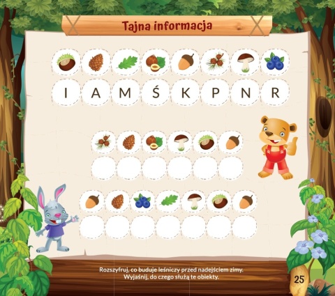 Książeczka edukacyjna dla dzieci 5-7 lat Ciekawska ekipa zajączka Filipa