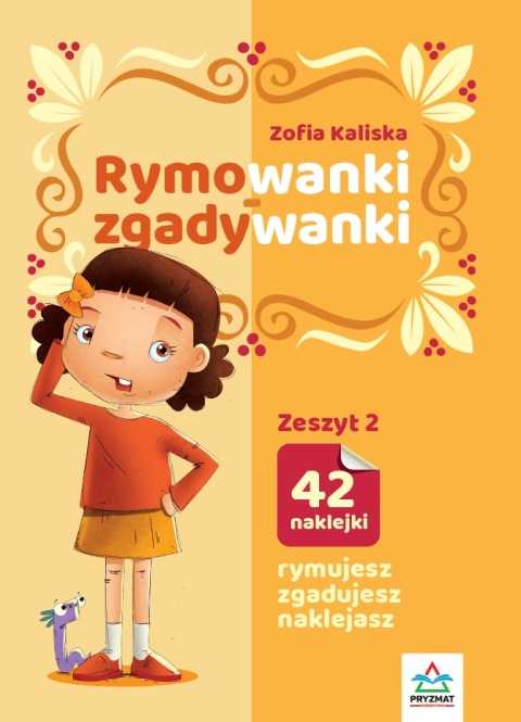 Książeczka edukacyjna dla dzieci Rymowanki-zgadywanki 42 naklejki zadania
