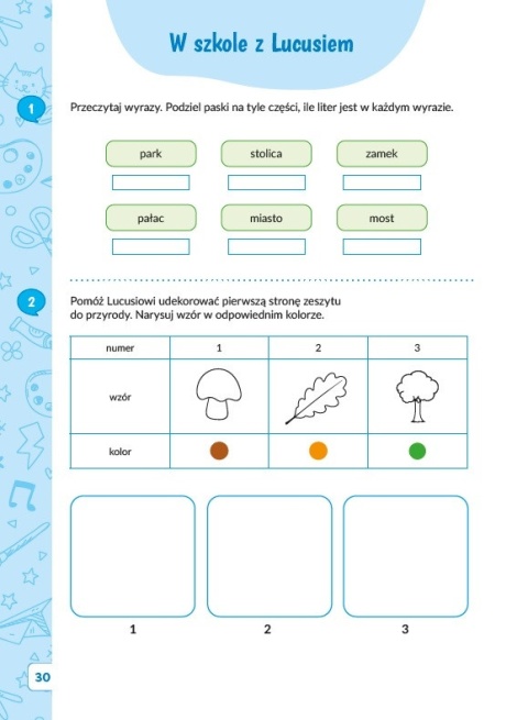 Książeczka edukacyjna dla klasy 1 Uczymy i bawimy się z Lucusiem ćwiczenia