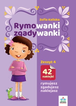 Książeczka z rymowanymi zagadkami dla dzieci 3+ zeszyt nr.4 42 naklejki