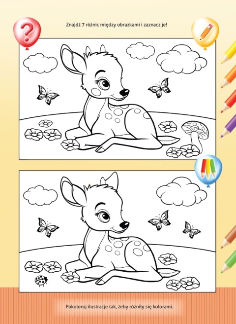 Książeczka z zadaniami dla dzieci 4+ Edukacyjna Zabawy z królikiem cz. 2