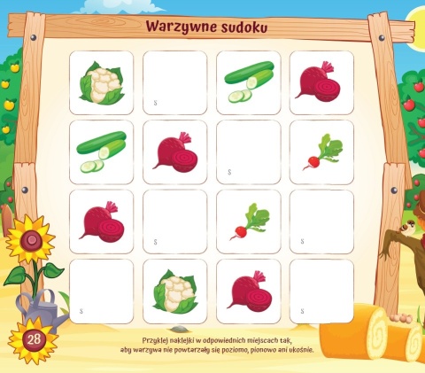 Książka edukacyjna dla dzieci 4-6 lat Ciekawska ekipa zajączka Filipa wieś