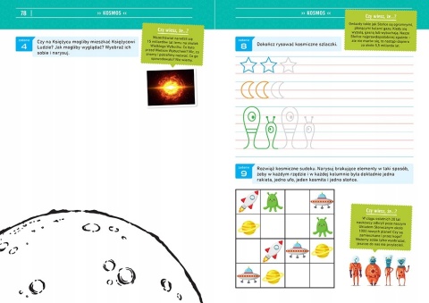 Książka mądrych dzieci zagadki łamigłówki kodowanie labirynty 4-6 lat