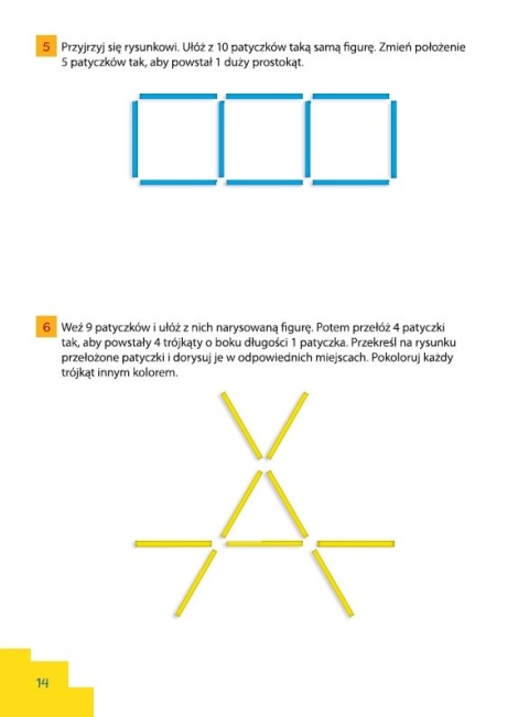 Łamigłówki dla dzieci Patyczkowe zadania logiczne zagadki Matematyka 6+