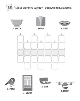Łamigłówki z ołówkiem 7+ krzyżówki labirynty zagadki książeczka Aksjomat