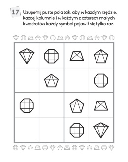 Łamigłówki z ołówkiem 7+ książeczka edukacyjna krzyżówki logiczne Aksjomat