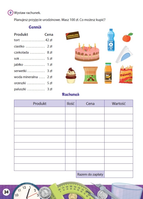 Matematyka praktyczna klasa 3 zadania z życia codziennego dla dzieci 8+