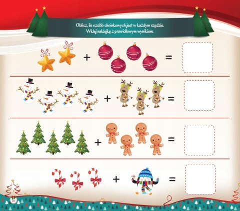 Mikołajowe zagadki kreatywna świąteczna książeczka dla dzieci 30 naklejki