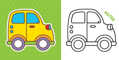 Pierwsza kolorowanka z Grubym obrysem Miś Malowanka dla malucha Aksjomat