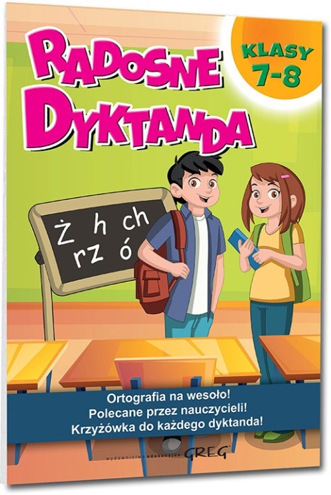 Radosne dyktanda klasy 7-8 Ortografia GREG krzyżówki ortograficzne