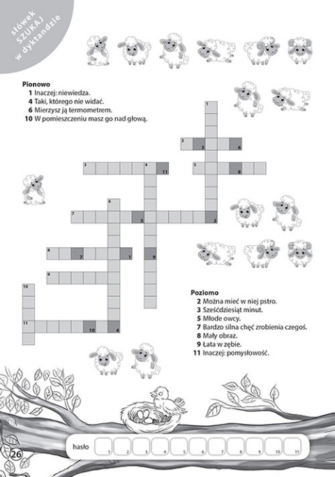 Radosne dyktanda klasy 7-8 Ortografia GREG krzyżówki ortograficzne