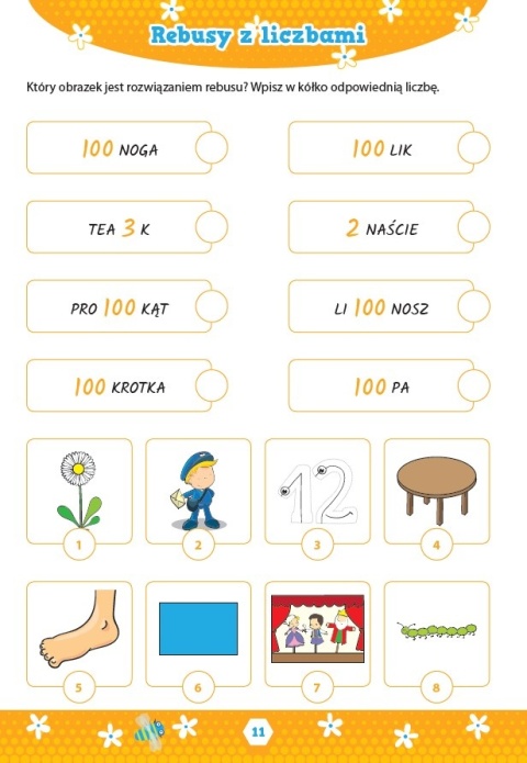 Rebusy cz. 1 zagadki szarady łamigłówki zadania Książeczka dla dzieci 7+