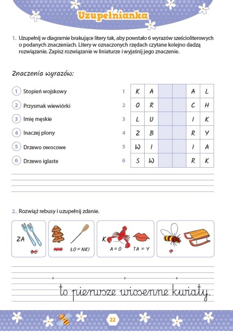 Rebusy cz. 2 zagadki i szarady łamigłówki Książeczka dla dzieci 7+