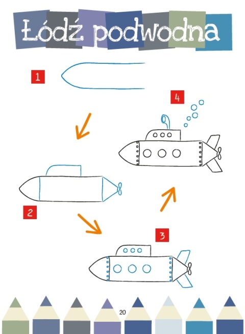 Rysowanie krok po kroku dla dzieci 5+ część 2 Książeczka edukacyjna